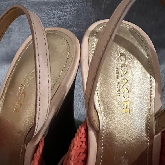 COACH Wedge Shoes size 5 M - Picture 7 of 10